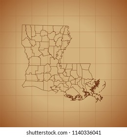 map of Louisiana