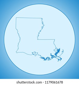 map of Louisiana