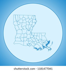 map of louisiana