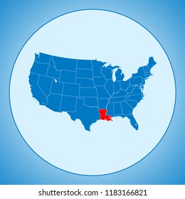 map of Louisiana