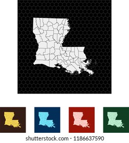 map of Louisiana