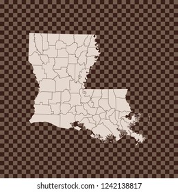 map of Louisiana