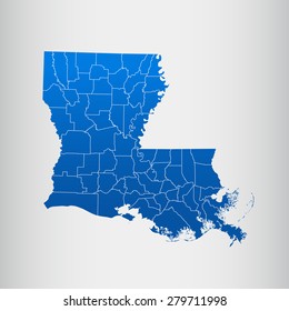 map of Louisiana