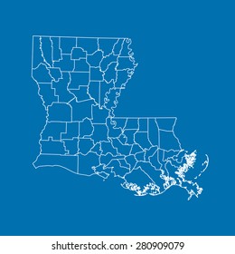 map of Louisiana