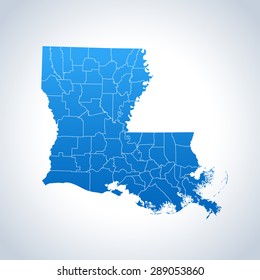map of Louisiana