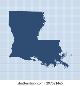 map of Louisiana