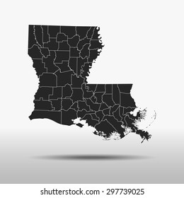 map of Louisiana