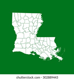 map of Louisiana