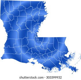 map of Louisiana