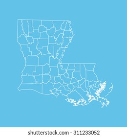 map of Louisiana