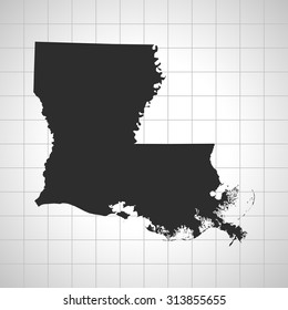 map of Louisiana