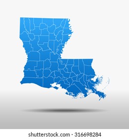 map of Louisiana