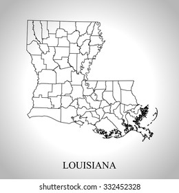 map of Louisiana