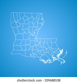 map of Louisiana