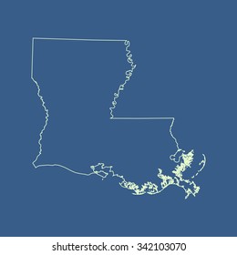 map of Louisiana