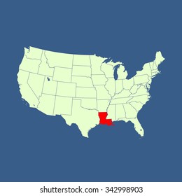 map of Louisiana
