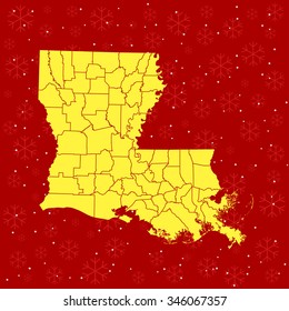 map of Louisiana