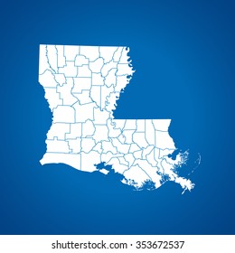 map of Louisiana