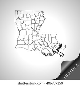 map of Louisiana