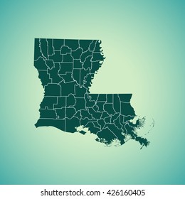 map of Louisiana