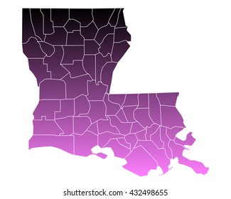 Map of Louisiana