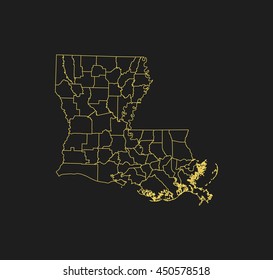 map of Louisiana