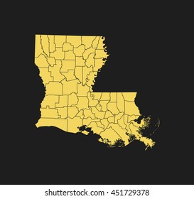 map of Louisiana