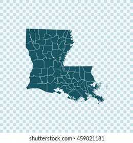 map of Louisiana