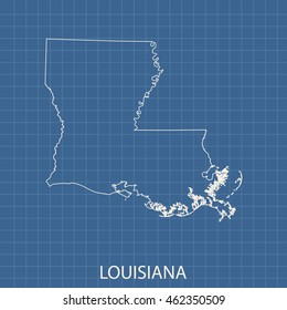 map of Louisiana