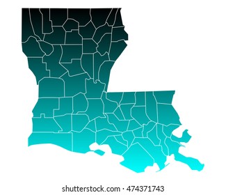 Map of Louisiana