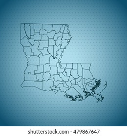 map of Louisiana