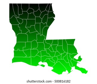 Map of Louisiana