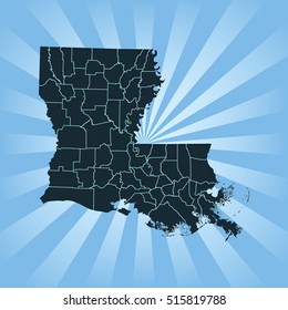 map of Louisiana