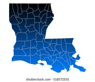 Map of Louisiana