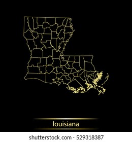 map of Louisiana