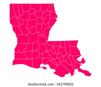 Map of Louisiana