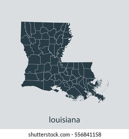map of Louisiana