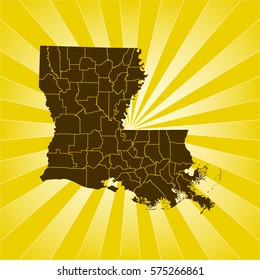 map of Louisiana