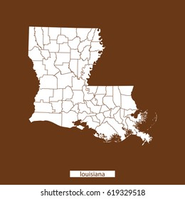 map of Louisiana