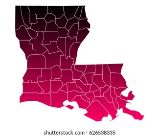 Map of Louisiana