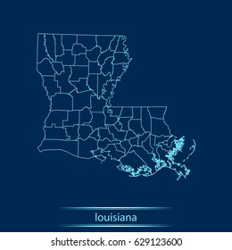 map of Louisiana