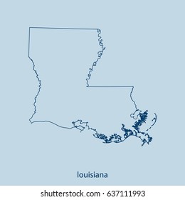 map of Louisiana
