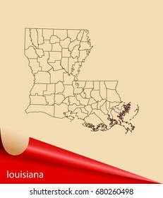 map of Louisiana
