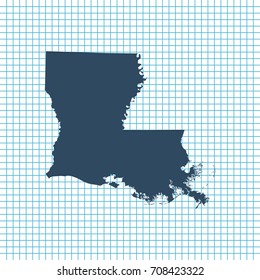 map of Louisiana