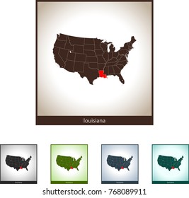 map of Louisiana