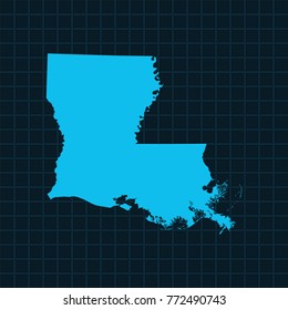 map of Louisiana