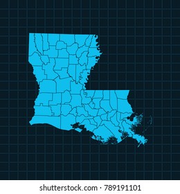 map of Louisiana