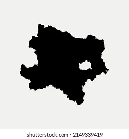 Karte Niederösterreich - Region Österreich - Skizze Silhouette Vektorgrafik
