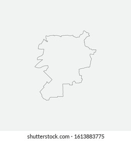 Map of Lublin - Poland graphic element Illustration template design
