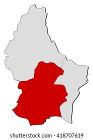 Map - Luxembourg, Luxembourg